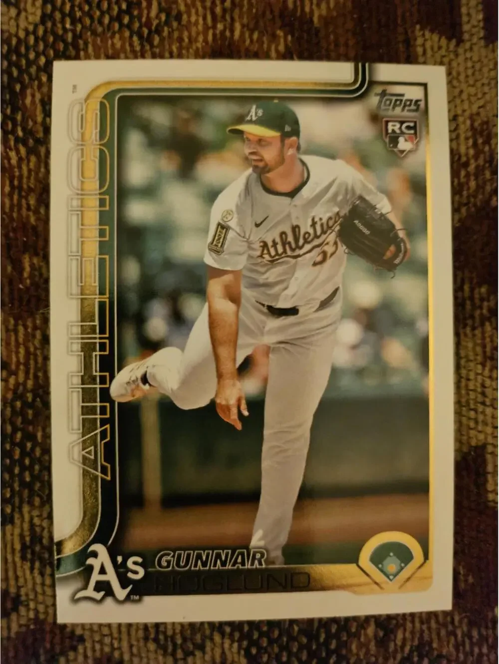 2025 Topps Update - Gunnar Hoglund - RC #US254 - A's - RAW Mint - Rookie card